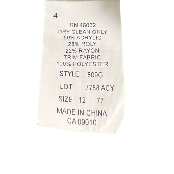 N Touch Tweed Button Front  Blazer Jacket Size 12 Brown Black Retro Academia - Picture 5 of 13